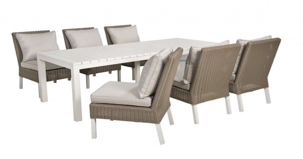 Havanna 7-delige lounge-diningset Beach7 Club Collection kleur: Cappuccino