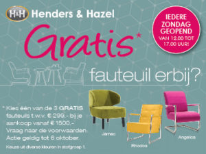Gratis fauteuil erbij?