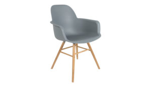 Albert Kuip armchair light Grey Zuiver - 10% stapelkorting vanaf 4 stoelen