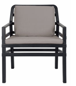 Nardi Loungechair Aria Antraciet-Grigio nardi tuinmeubelen