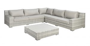 Loungeset tuin - Beach 7 Saint Lucia Hoekset Scallop 4-Delig