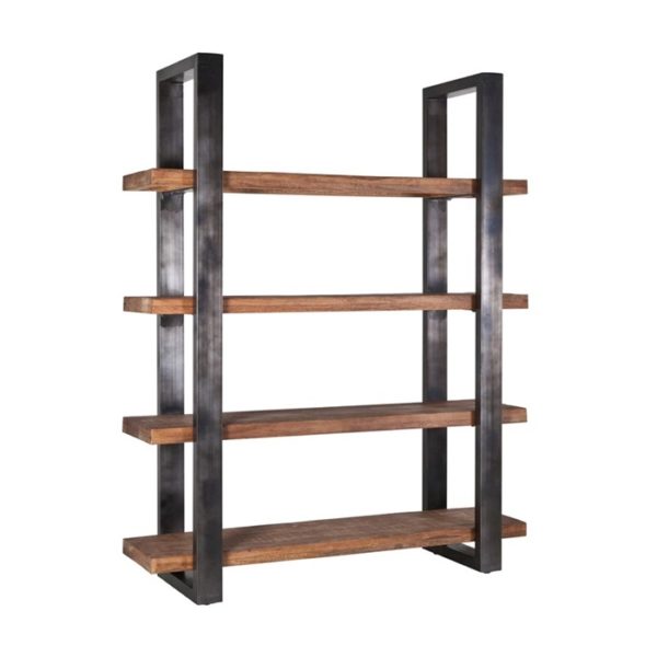 eleonora mango boekenkast 160 cm zwart