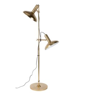 dutchbone karish vloerlamp messing