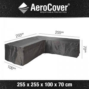 Aerocover loungesethoes hoekset XL Trapeze hoek L-Vorm 255x255x100x70 cm