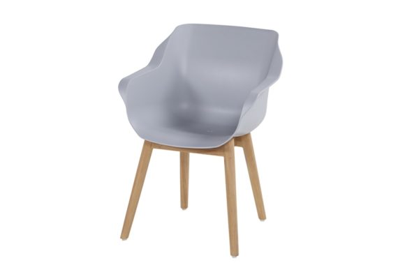 Hartman Armstoel Sophie Teak Studio Misty Grey