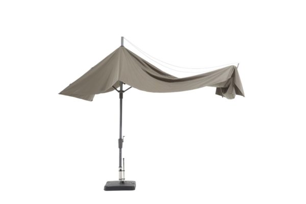 Madison Parasol Asymetric Sideway 360x220 Grey
