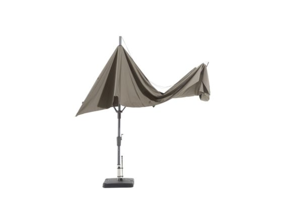 Madison Parasol Asymetric Sideway 360x220 Grey