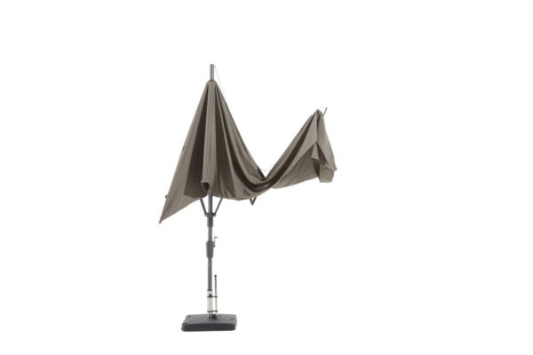 Madison Parasol Asymetric Sideway 360x220 Grey