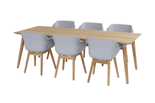 Hartman Sophie Teak Tuinset Misty Grey Bo