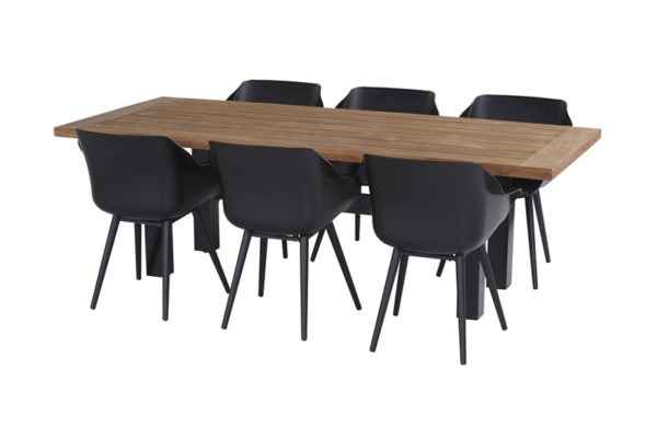 Hartman Diningset Sophie Studio Yasmani Carbon 7-Delig