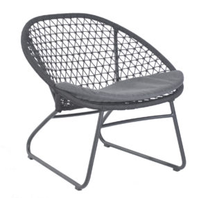 Max & Luuk Bella occasional chair Rope with cushion M4052 lava