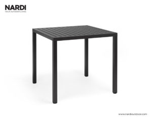 Nardi Tuintafel Cube 80x80 cm Antraciet