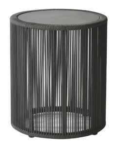 Borek Lagos side table Rope Dark Grey