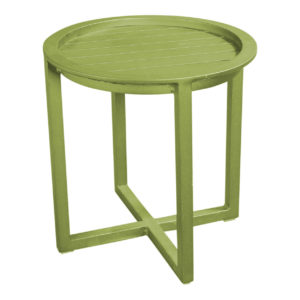 Beach7 Bijzettafel Queens 50 cm Rond Alu Olive