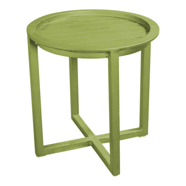 Beach7 Bijzettafel Queens 50 cm Rond Alu Olive