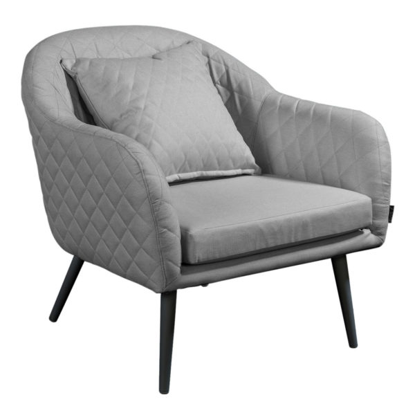 Beach 7 Lounge Tuinstoel Amante Quilted Stone Grey