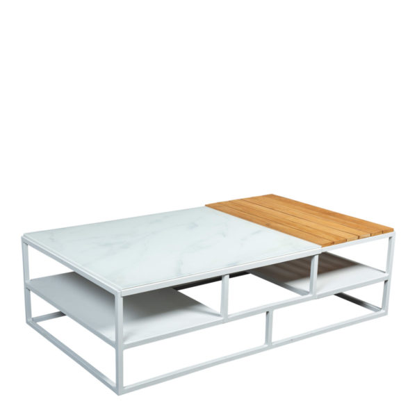 Beach7 Lounge Tuintafel Central Aluminium 140x80 cm
