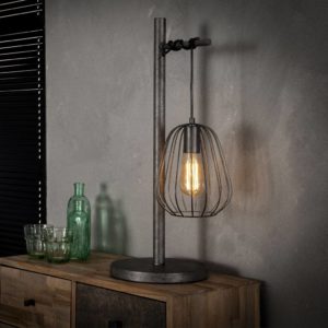 Lampoon tafellamp oud zilver