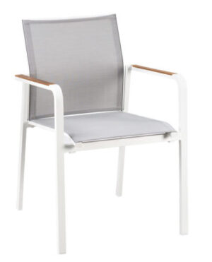 Suns Diningstoel Tutti Wit White Grey Teak