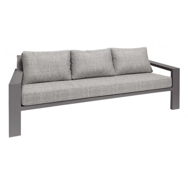 Borek Lage Bank Lounge Viking Aluminium Antraciet