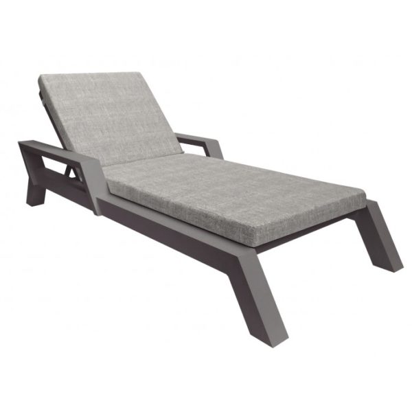 Borek Lounger Viking Aluminium Antraciet