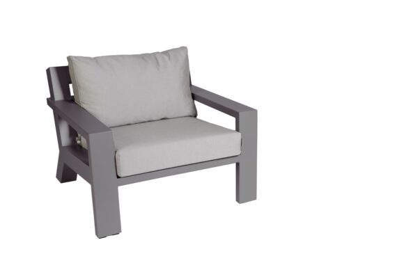 Borek Lounge Chair Viking Aluminium Antraciet