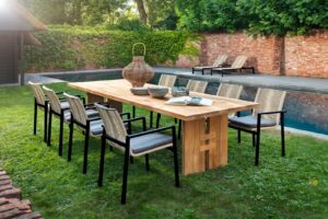 Houten tuintafels
