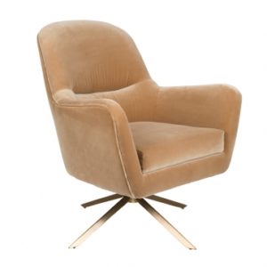 Dutchbone Robusto draaifauteuil caramel