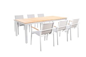 Yoi Diningset Arashi Mizu 7-Delig White