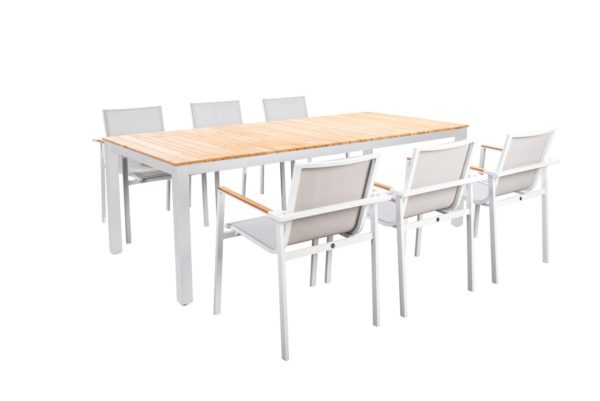 Yoi Diningset Arashi Mizu 7-Delig White