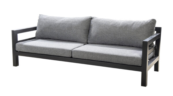 Yoi Midori 3 seater alu dark grey mixed grey