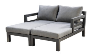 yoi Midori divan left + right dark grey mixed grey