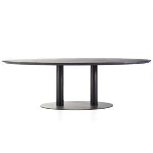 Eleonora eettafel ovaal 240 x 110 cm zwart