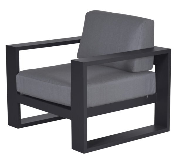 Garden Impressions Loungechair Cube Carbon Black
