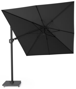 Platinum Zweefparasol Challenger T2 350x260 Jet Black Premium