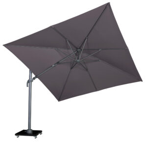 Platinum Zweefparasol Challenger-Marbella T2 3x3 Antraciet