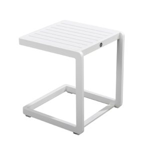 Yoi Sidetable Hokan White Aluminium