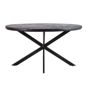 Eleonora Steven eetkamertafel 140 cm rond zwart