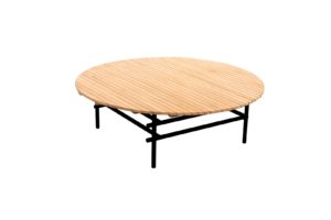 Yoi Salontafel Ki Zwart Teak 106cm Rond