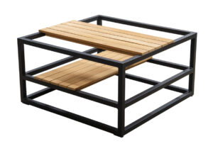 Yoi Sora Coffeetable L alu black-teak