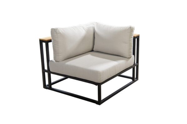 Yoi Sora Corner alu black - teak - akarui