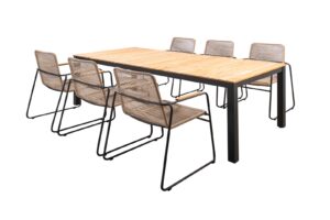 Yoi Diningset Arashi Wasabi 7-Delig Natural