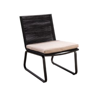 Yoi Loungechair Kome Rope Black Flax