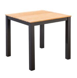 Yoi Tuintafel Arashi 76x76 cm Dark Grey Teak