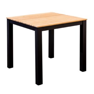 Yoi Tuintafel Arashi 76x76 cm Black Teak