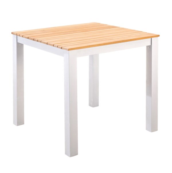 Yoi Tuintafel Arashi 76x76 cm White Teak