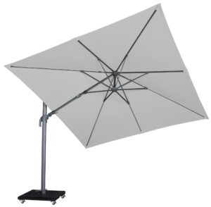 Platinum Zweefparasol Challenger-Marbella T2 3x3 Light Grey
