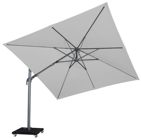 Platinum Zweefparasol Challenger-Marbella T2 3x3 Light Grey