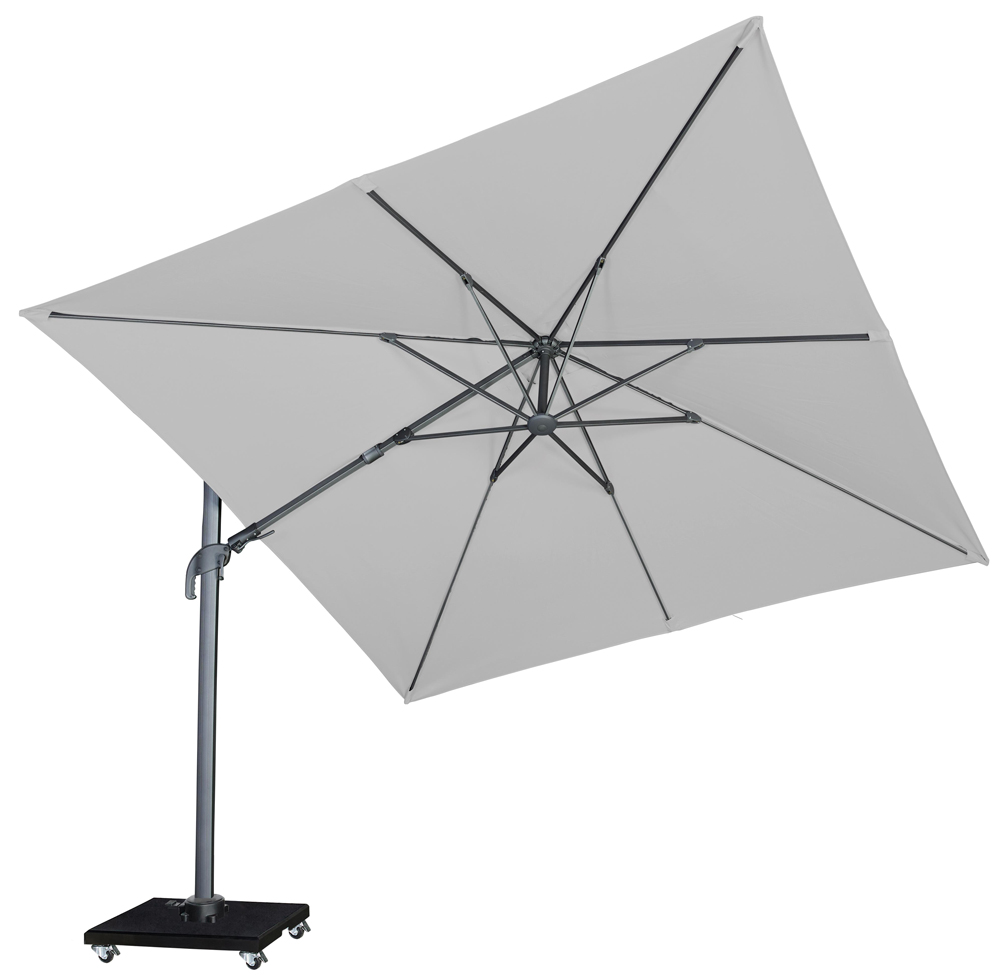 hop plug fax Zweefparasol Marbella T2 3x3 Light Grey - Vivaldi XL Zevenaar