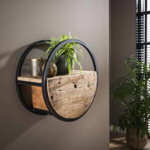 Circular wandschap met lade 50 cm